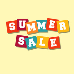 Hot Summer Sale Typography Paper