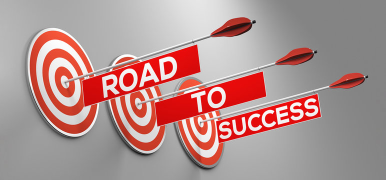 Road to success / Erfolgskurs als Konzept