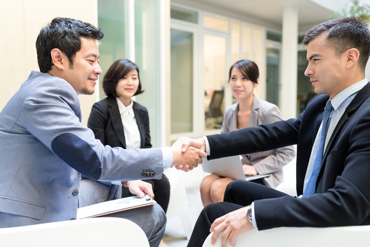 Business meeting in office