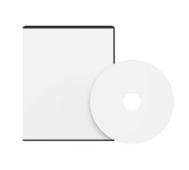 Blank DVD Case Isolated