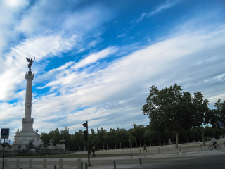 Monument aux Girondins auf der Place des Quinconces in Bordeaux