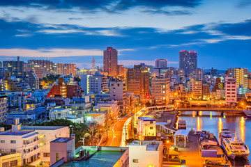 Fototapeta na wymiar Naha, Okinawa, Japan Skyline