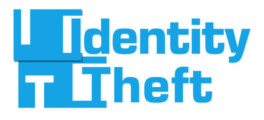 Identity Theft Blue Abstract Stripes 