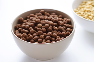 Bowl of cocoa cerals