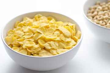 Bowl of corn cereal