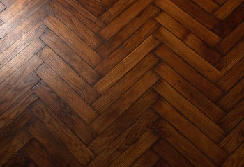 Background in the form of a wooden floor with a pattern of French fir
