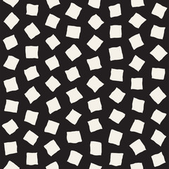Vector Seamless Pattern. Abstract Background With Scattered Geometric Shapes.
