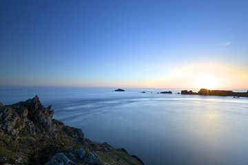 levé de soleil à la pointe du grouin