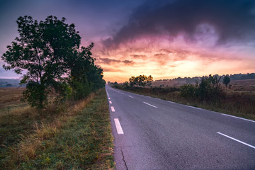 Road to the sunrise
