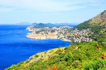Fototapeta premium Dubrovnik Old town, beautiful panoramic view