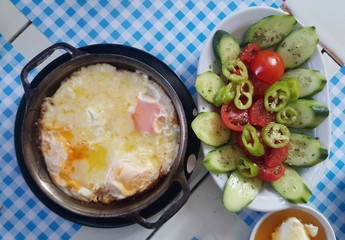 Breakfast- traditional Turkish breakfast