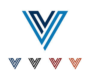V Letter Modern Logo Template : V23
