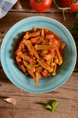 Okra dish with tomatoes