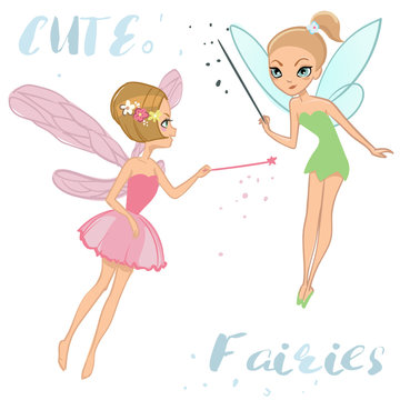 Cute Cartoon Fairies