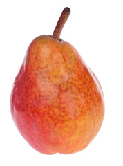 isolated on white red bartlett pear