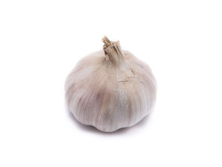 One garlic for healthy on white background