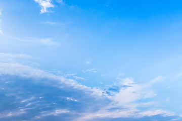 Obraz premium White fluffy clouds in the blue sky