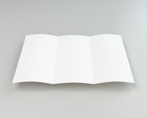 close up of a crumpled unfolded paper on gray background. 3d rendering.