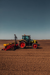 Fototapeta premium Preparing farm land for next year