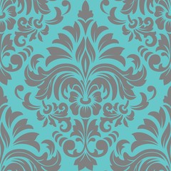 Vector damask seamless pattern element. Classical luxury old fashioned damask ornament, royal victorian seamless texture for wallpapers, textile, wrapping. Exquisite floral baroque template.