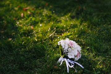 bouquet on the grass