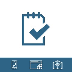 checklist icon stock vector illustration flat design