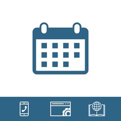 calendar icon stock vector illustration flat design