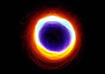 Fire and ice abstract lightning background