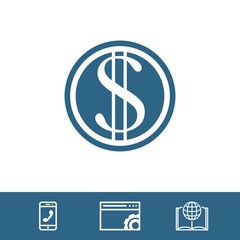 money icon stock vector illustration flat design