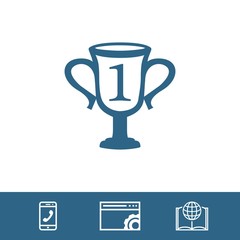 champions cup icon stock vector illustration flat design