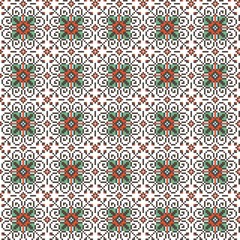 Vector illustration of Ukrainian folk seamless pattern ornament. Ethnic ornament. Border element. Traditional Ukrainian, Belarusian folk art knitted embroidery pattern - Vyshyvanka