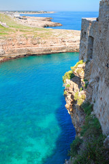 Fototapeta premium Panoramic view of Polignano. Puglia. Italy. 