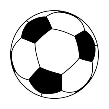 3D logo of football (soccer) ball.