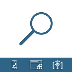 search icon stock vector illustration flat design