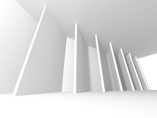 Futuristic White Architecture Design Background