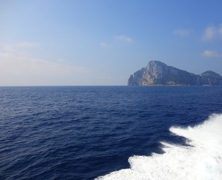 Italy, Napoli: Offshore Capri island.