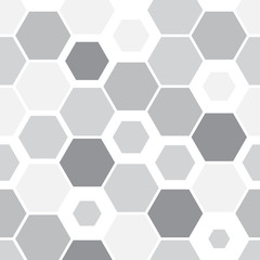 Vector pattern, repeating geometric hexagon, repeating in different sizes, pattern is on swatches panel