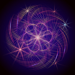 Abstract spirograph element