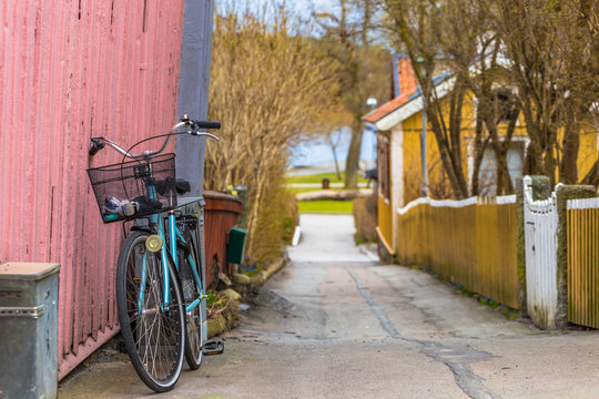 Fototapeta Sigtuna - April 08, 2017 : Old town of Sigtuna, Sweden