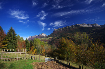 Fototapeta premium vallée des entremonts en chartreuse