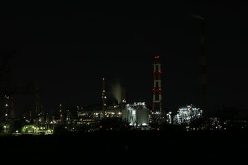 コンビナートの夜景