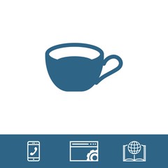 Cup icon stock vector illustration flat design