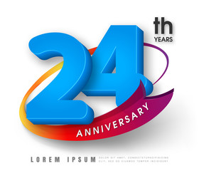 Anniversary emblems template design