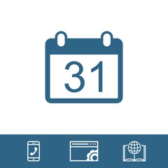 calendar icon stock vector illustration flat design