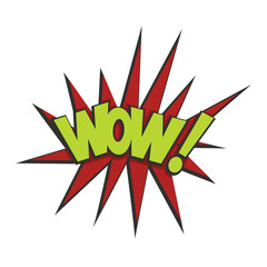 Comic cartoon booble cloud speech isolated on white background