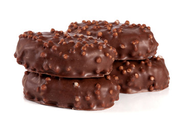 chocolate candy isolated on white background