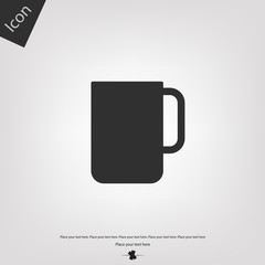 Tea and coffe cup vector icon