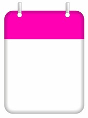 Kalenderblatt, freigestellt 