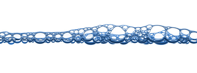 Foam bubbles in the water