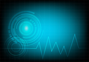 Technology high technology background, vector inllustration.